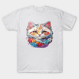 Cute Peeking cat T-Shirt